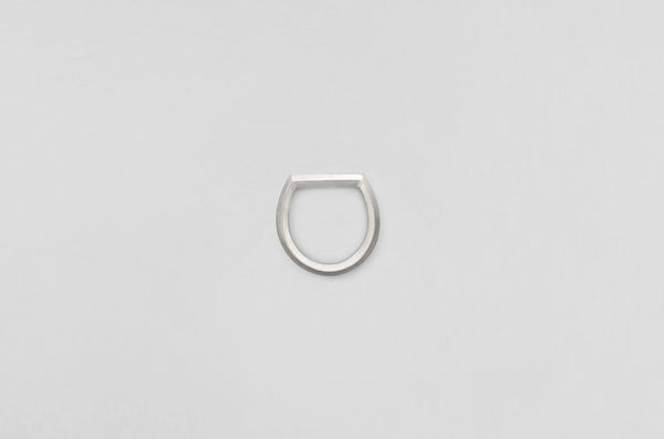 A handcrafted sterling silver ring from Arch collection by Makiami. Every piece is handcrafted in Stockholm, Sweden.